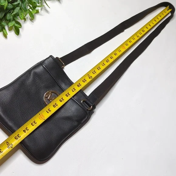 Michael Michael Kors Fulton pebbled leather black crossbody - Picture 14 of 14